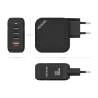 Wall Charger Aisens ASCH-100W4P029-BK 100 W Black (1 Unit)