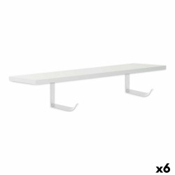 Shelve Confortime White MDF Wood 60 x 23,5 x 1,5 cm (6 Units)