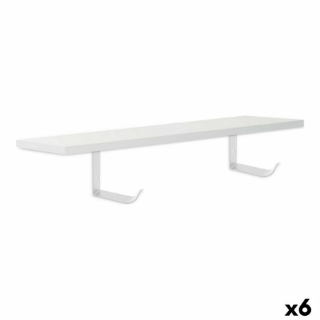 Shelve Confortime White MDF Wood 60 x 23,5 x 1,5 cm (6 Units)