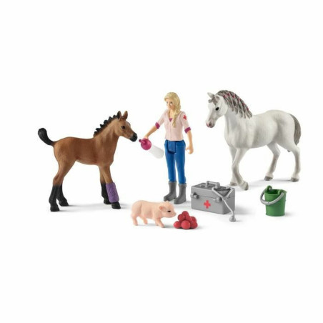 animals Schleich Vet visiting mare and foal Plastic Horse