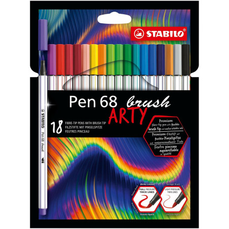 felt-tip pens Stabilo Pen 68 brush ARTY