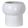 Planter Ceramic 30 x 30 x 30 cm White