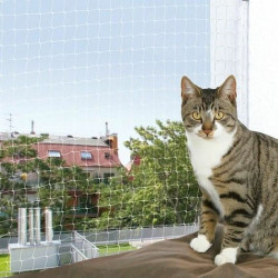 Safety Net for Pets Trixie 44333 50 x 40 x 15 cm Transparent Nylon 3 x 6 m