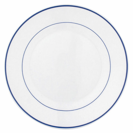 Plate set Arcoroc Restaurant Bicoloured Glass (Ø 23 cm) (6 uds)