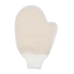 Bath Mitten Adjustable White Beige (24 Units)