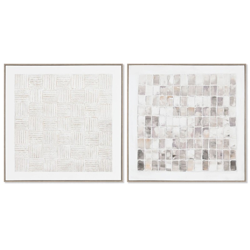 Painting Home ESPRIT Abstract Urban 82,2 x 4,5 x 82,2 cm (2 Units)