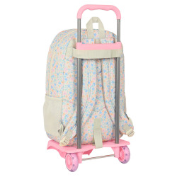 School Rucksack with Wheels BlackFit8 Blossom Multicolour 30 x 46 x 14 cm