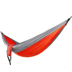 Hanging Hammock Aktive Red Grey 300 x 0,5 x 140 cm (4 Units)