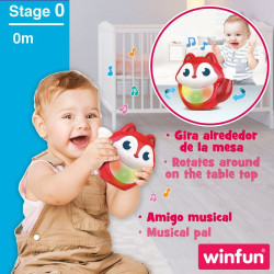 Cot Mobile Winfun 3-in-1 animals Plastic 31,5 x 42 x 20 cm (2 Units)