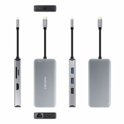 USB Hub NANOCABLE 10.16.1009 Grey (1 Unit)