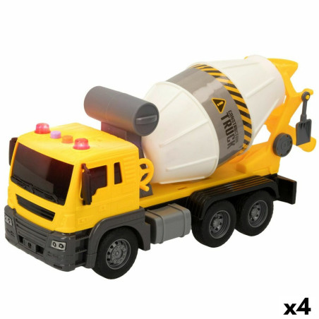 Concrete Mixer Lorry Speed & Go Light Sound 26 x 14 x 10 cm (4 Units)