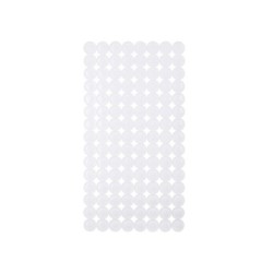 Non-slip Shower Mat White PVC 68 x 1 x 36 cm (6 Units)