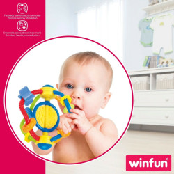 Rattle Winfun Plastic 12 x 13,5 x 12 cm (12 Units)