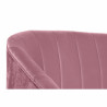 Sofa DKD Home Decor Pink Metal Polyester Sponge MDF Wood (140 x 77 x 81 cm)