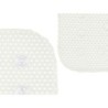 Non-slip Shower Mat White PVC 69,3 x 40 x 1 cm (6 Units)