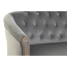 Sofa DKD Home Decor 107 x 60 x 69 cm Grey Velvet Rubber wood