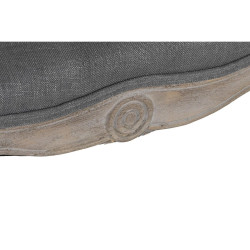 Sofa DKD Home Decor Polyester Rubber wood Dark grey (107 x 61 x 71 cm)