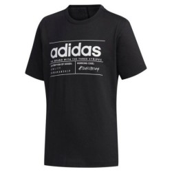 Child's Short Sleeve T-Shirt Adidas Brilliant Basics Black