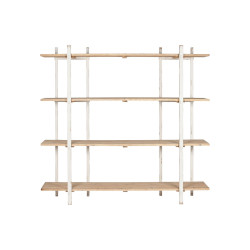 Shelves Home ESPRIT White Metal Fir 188 x 42 x 180 cm