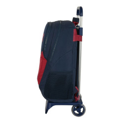 School Rucksack with Wheels F.C. Barcelona Corporativa Blue Maroon 32 x 44 x 16 cm