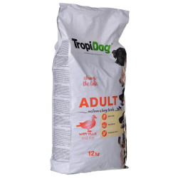 Fodder Tropi Dog Premium Adult Medium & Large Adult Duck Rice Birds 12 kg