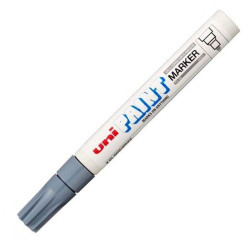 Permanent marker Uni-Ball PX-20 Grey (12 Units)