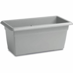 Plant pot Mediterraneo Rectangular Grey Plastic 80 cm