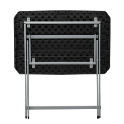 Side table Lifetime Black 75 x 66 x 50,5 cm Steel Plastic