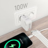 Wall Charger Aisens ASCH-100W4P028-W White 100 W (1 Unit)