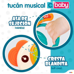 Musical Rattle Colorbaby Tucán 14,5 x 14,5 x 3 cm (6 Units)