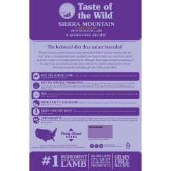 Fodder Taste Of The Wild Sierra Mountain Lamb 5,6 kg