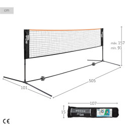 Volleyball net Aktive 505 x 157 x 101 cm