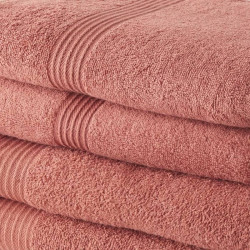 Towels Set TODAY Terracotta 100% cotton (4 Pieces)