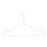 Set of Clothes Hangers White Metal Silicone 39,5 x 20 x 0,5 cm (24 Units)