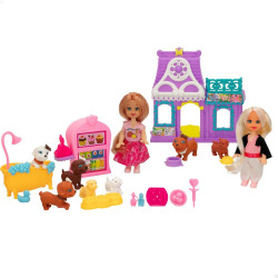 Playset Colorbaby Bella 4 Units 5,5 x 12 x 3,5 cm Pets