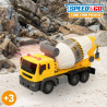 Concrete Mixer Lorry Speed & Go Light Sound 26 x 14 x 10 cm (4 Units)