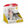 Action Figure Schleich Luna Lovegood & Baby Thestral Modern