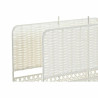 Magazine rack DKD Home Decor Natural Metal White wicker (36,5 x 15 x 41 cm)