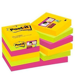 Set of Sticky Notes Post-it Super Sticky Multicolour 47,6 x 47,6 mm (3 Units)