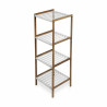 Shelves Confortime White 4 Shelves Bamboo 35 x 35 x 100 cm (2 Units)