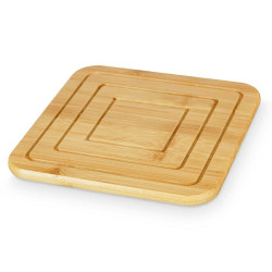 Table Mat Natural Bamboo 19 x 1 x 19 cm (24 Units) Squared