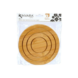 Table Mat Natural Bamboo 19 x 1 x 19 cm (24 Units) Circular