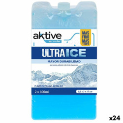 Cold Accumulator Aktive Ultra Ice 400 ml Cold Accumulator 2 Pieces 9,5 x 17 x 3 cm (24 Units)