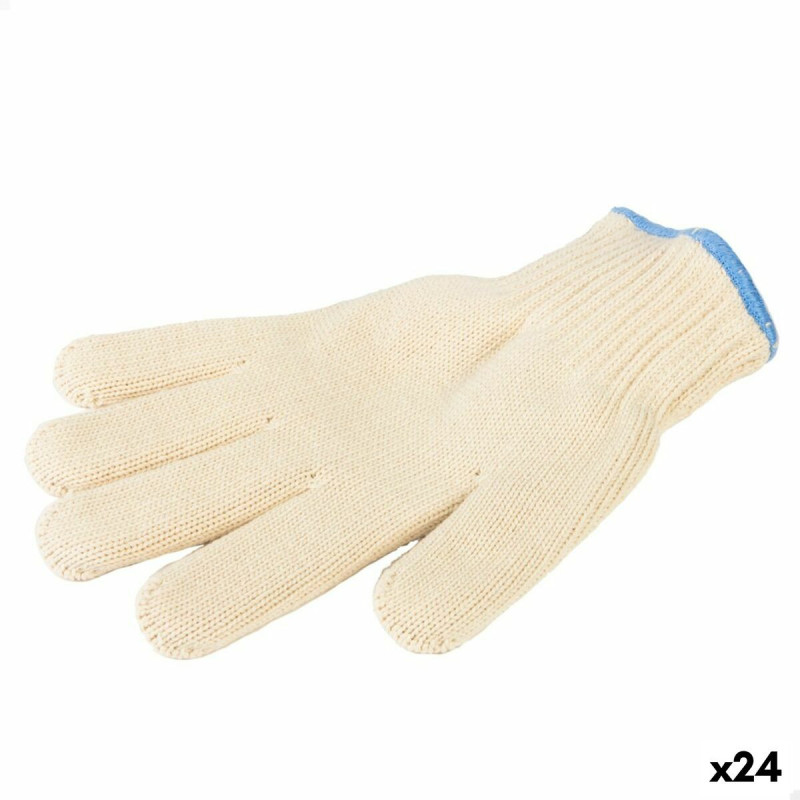 Barbecue glove Aktive 24 Units Beige