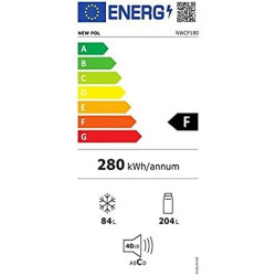 Combined Refrigerator New Pol RE-22W.026A White