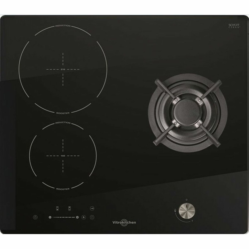 Glass-Ceramic Hob Vitrokitchen VG601NB 60 cm