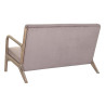 2-Seater Sofa DKD Home Decor Pink Linen Rubber wood Traditional (122 x 85 x 74 cm)