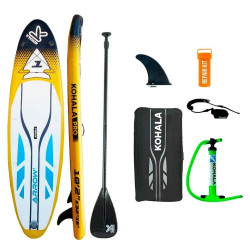 Inflatable Paddle Surf Board with Accessories Kohala Arrow 1 Yellow (310 x 81 x 15 cm)