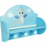 Wall mounted coat hanger Fun House Blue MDF Wood (33 x 46 x 15 cm)