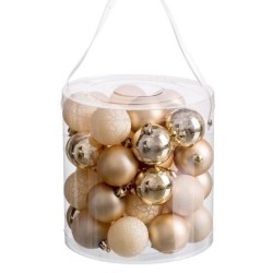 Christmas Baubles Golden 5 x 5 x 5 cm (40 Units)